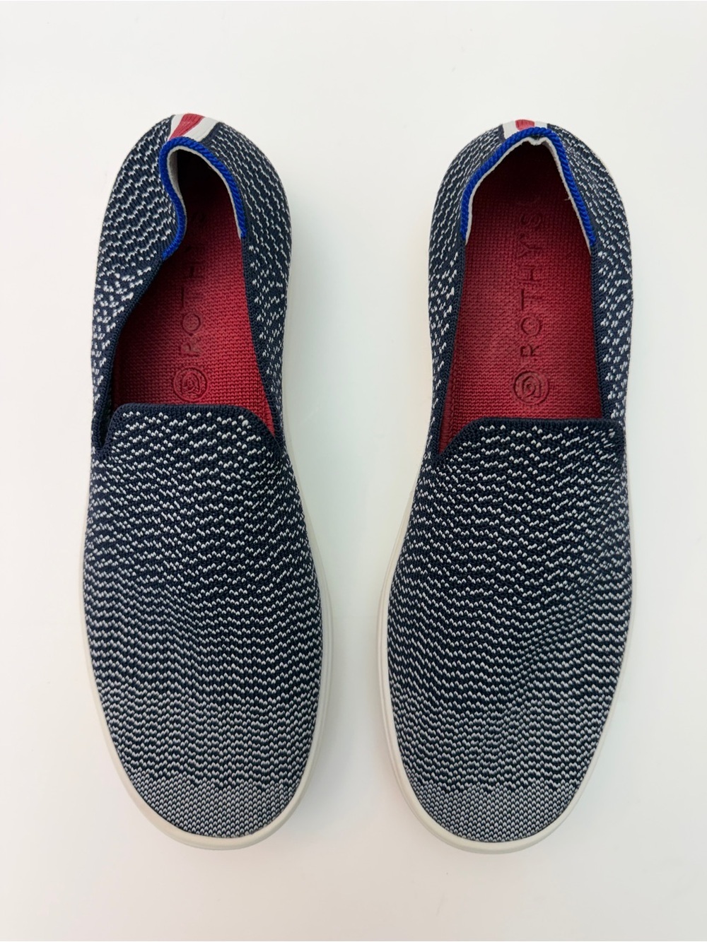 Rothy's Maritime Gradient Slip-On Sneakers, Size 10.5 (fit like a 9.5)